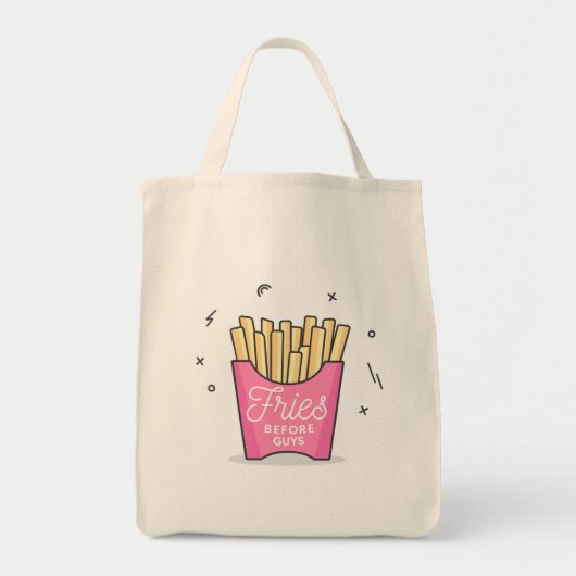 Tote Bag Fries avant les garçons (Devant)