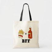 Tote Bag frites et Ketchup BFF (Devant)