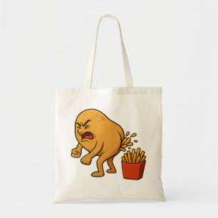Tote Bag Frites Françaises qui Défèquent   Drôles de Frites