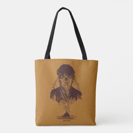 Tote Bag FRODO™ MOUNT DOOM™ Tengwar Inscription Graphic (Dos)