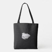 Tote bag Frog Art, realistic illustration (Dos)