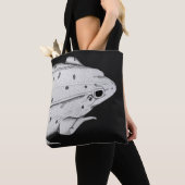 Tote bag Frog Art, realistic illustration (De près)