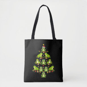 Tote Bag Frog Christmas Tree Cadeau Funny Christmas Frog