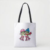 Tote Bag Frogs Patinage sur glace (Devant)