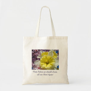 Tote Bag From Nature Learn all can start again Daffodil bag