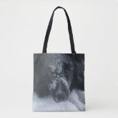 Tote Bag Frontière à neige Collie Chien (Devant)