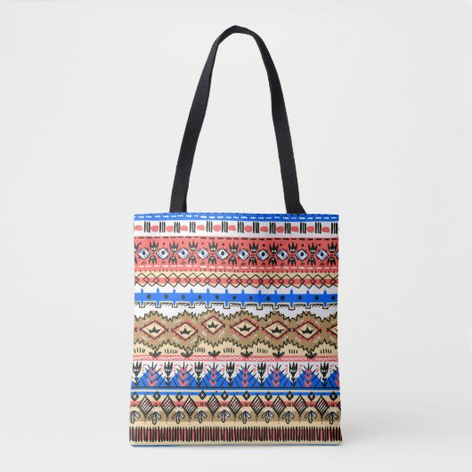 Tote Bag frontière des chemises textiles design numérique (Devant)