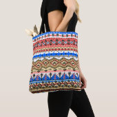 Tote Bag frontière des chemises textiles design numérique (De près)