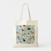 Tote Bag Frontière des os et des pattes du Terrier (Dos)