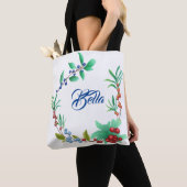 Tote Bag Frontière florale (De près)