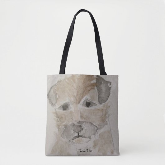 Tote Bag Frontière Terrier Fourre-tout (Devant)