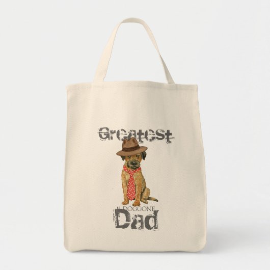 Tote Bag Frontière Terrier Papa (Devant)