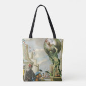 Tote Bag Frontispice de l'ère baroque Atlas Globe terrestre (Dos)