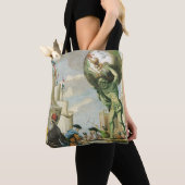 Tote Bag Frontispice de l'ère baroque Atlas Globe terrestre (De près)