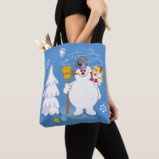 Tote Bag Frosty the Snowman™ | Frosty & Karen Winter Fun (De près)