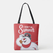 Tote Bag Frosty the Snowman™ | Je ne fais pas l'été (Dos)
