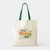 Tote Bag Fruit d'agrumes tropicaux | Monogramme (Dos)