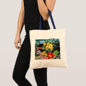 Tote Bag Fruit et fleurs (Devant (produit))