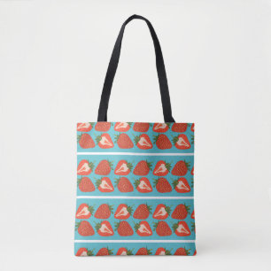Tote Bag Fruit fraise : Motif Répété sans couture.