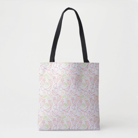 Tote Bag Fruit motif transparent | motif de surface de frui (Devant)
