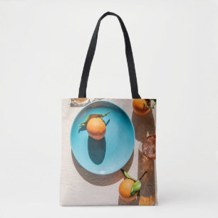 Tote Bag Fruit orange dans l'assiette