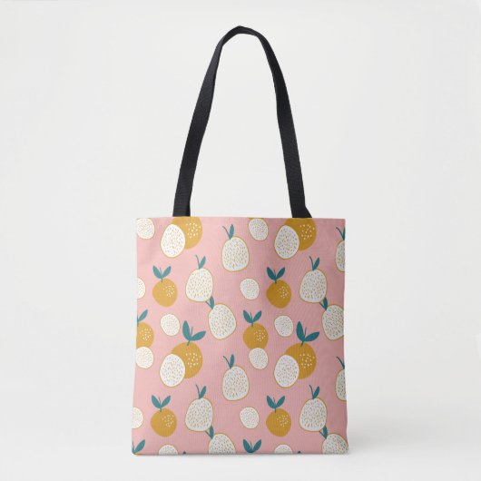 Tote Bag fruit seamless pattern background, print pattern (Devant)