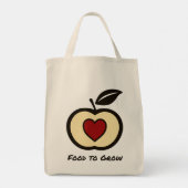 Tote Bag Fruit Shopping Nourriture à développer Logo, Budge (Dos)