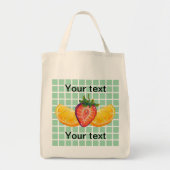 Tote Bag Fruit, Strawberry, orange (Devant)