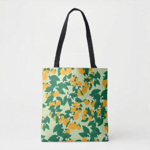 Tote Bag Fruit vintage à l'orange avec couteaux arrière - p
