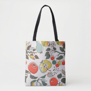 Tote Bag fruits assortis. motif transparent