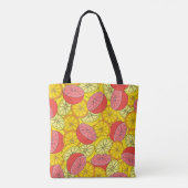 Tote Bag Fruits d'agrumes Motif transparent (Dos)