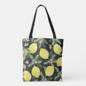 Tote Bag Fruits de citron : Conception Motif transparente (Dos)