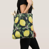 Tote Bag Fruits de citron : Conception Motif transparente (De près)