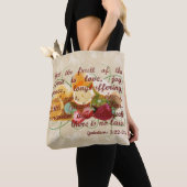 Tote Bag Fruits de l'esprit Bible Verse Christian  (De près)