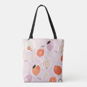 Tote Bag Fruits de pomme, abstrait, motif d'été (Dos)