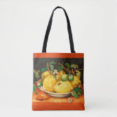 TOTE BAG FRUITS DE SAISON LÉMONS ET FLEURS BLANCHES (Devant)