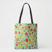 Tote Bag Fruits d'été Conception transparente (Devant)