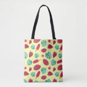 Tote Bag Fruits d'été Feuille tropicaux (Devant)
