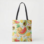 Tote Bag Fruits d'été frais Motif (Devant)