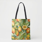 Tote Bag Fruits et feuilles de mangue (Devant)