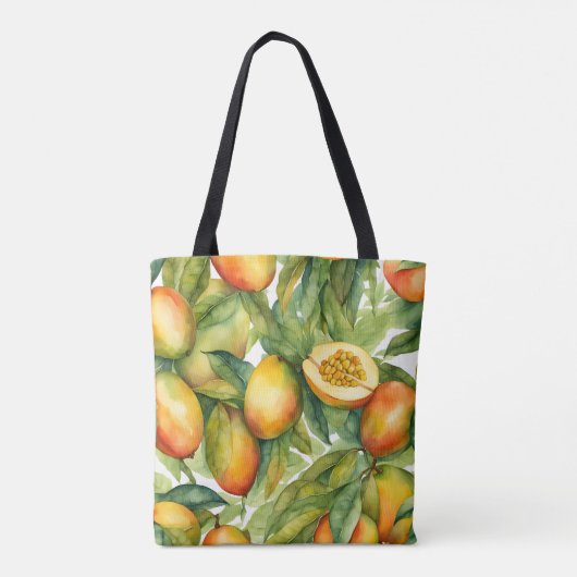 Tote Bag Fruits et feuilles de mangue (Dos)