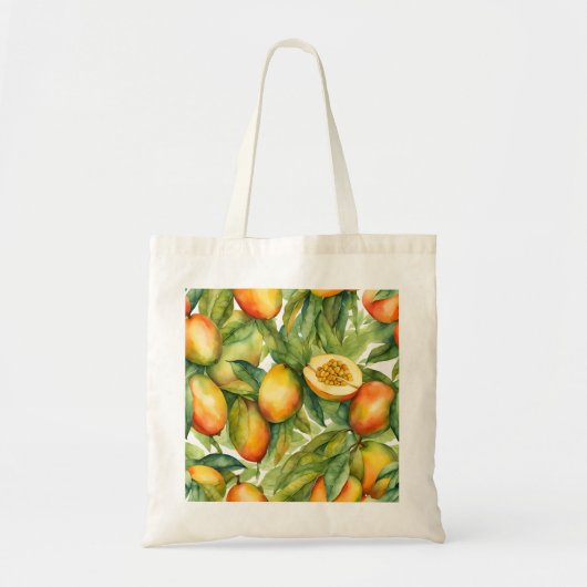 Tote Bag Fruits et feuilles de mangue  (Devant)