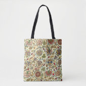 Tote Bag Fruits et fleurs de broderie (Devant)
