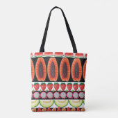 Tote Bag Fruits exotiques Motif sans couture tendance (Dos)