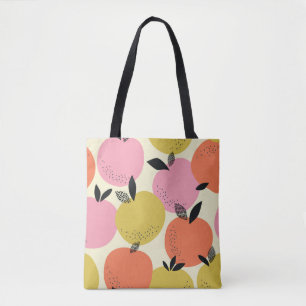 Tote Bag Fruits Orange, Motif D'Été Sans Couleur.