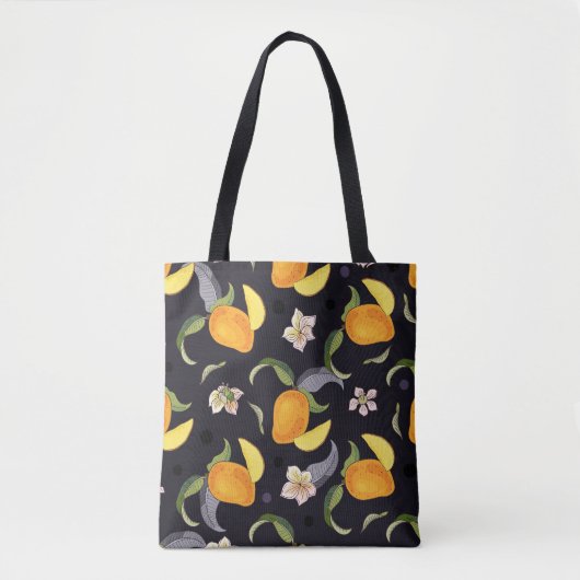 Tote Bag Fruits tropicaux Mango : Bright Seamless (Devant)