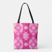 Tote Bag Fuchsia et Pastel Pink Tie Dye Motif (Dos)
