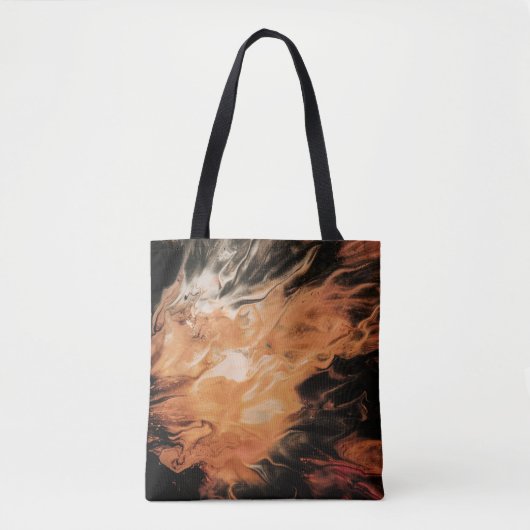 Tote Bag Fumée orange et blanche (Devant)