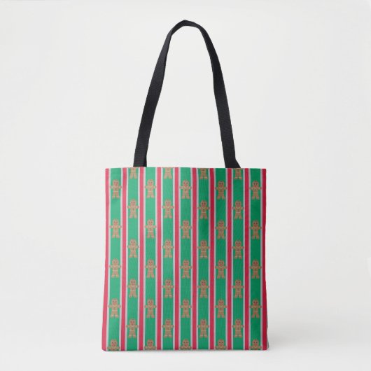 Tote Bag Fun and Fancy Christmas Gingbread Homme (Devant)