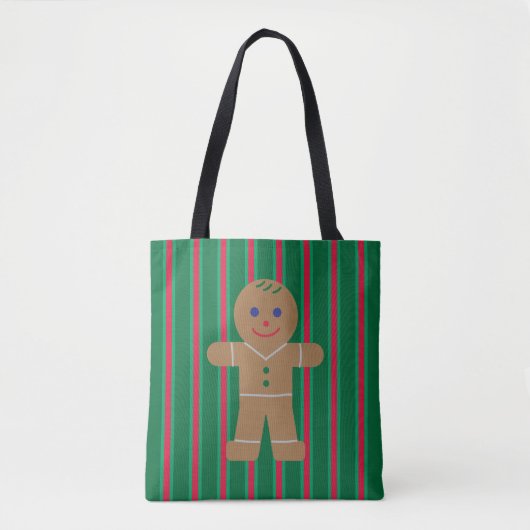 Tote Bag Fun and Fancy Christmas Gingbread Homme (Devant)